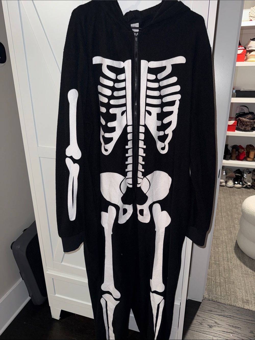 Kids Black Skeleton Hooded Pajamas - Brand Unspecified